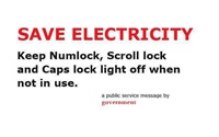 save electricity